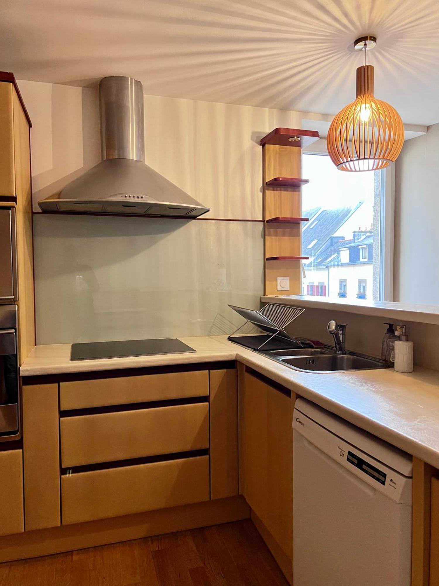 Grand Appartement Ultra Moderne Plein Centre, Plage A Pieds, Avec Parking Concarneau Eksteriør bilde