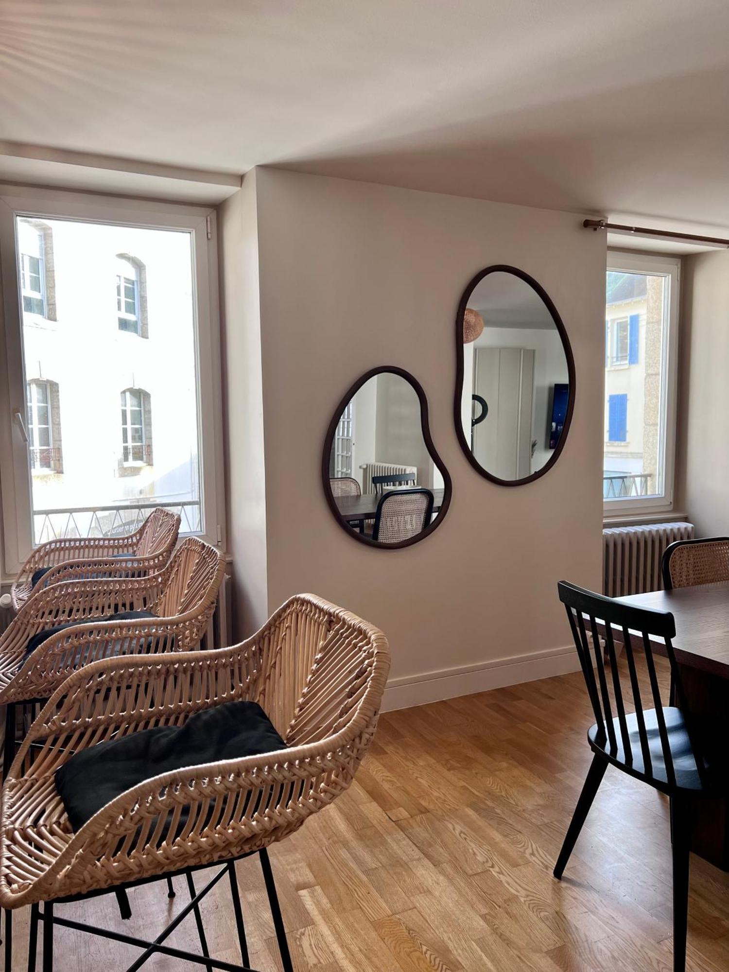 Grand Appartement Ultra Moderne Plein Centre, Plage A Pieds, Avec Parking Concarneau Eksteriør bilde